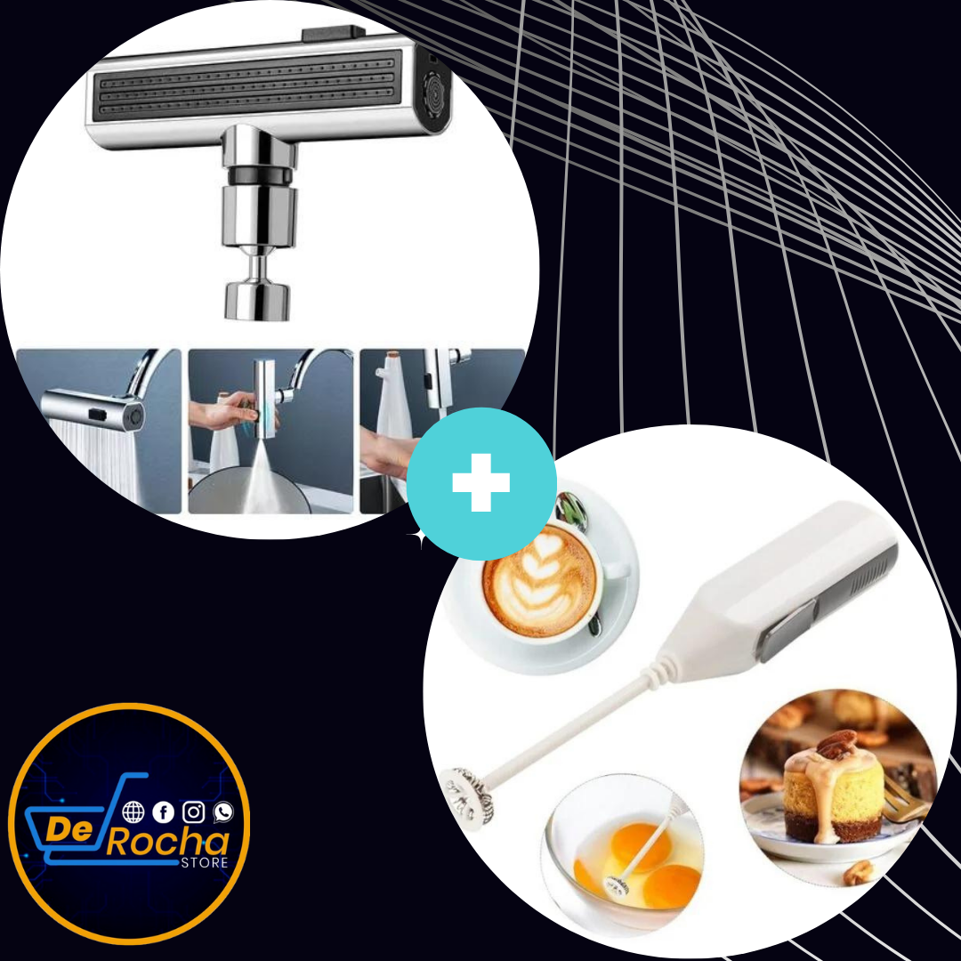 Kit Grifo 4 En 1 + Batidor Electrico
